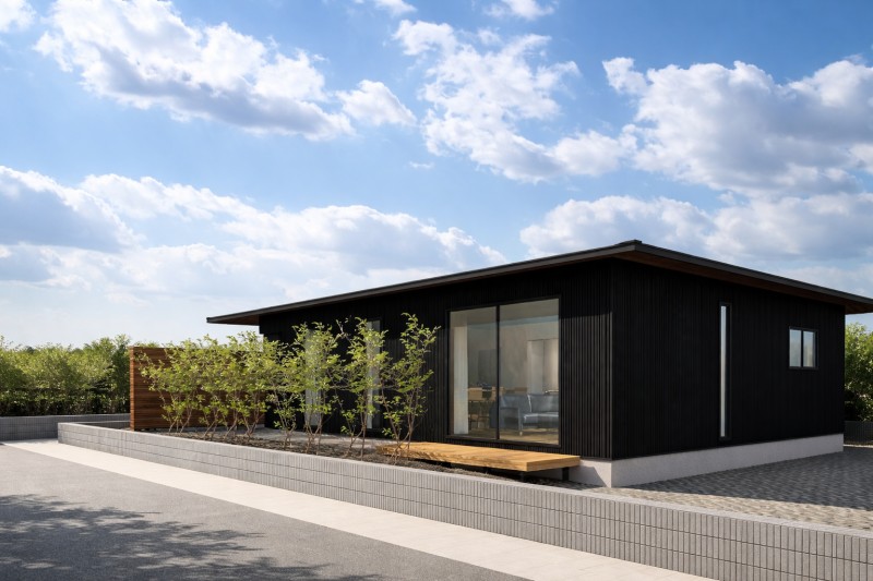 思わず通りがかる人がこんな家に住みたいと言うかっこいい外観